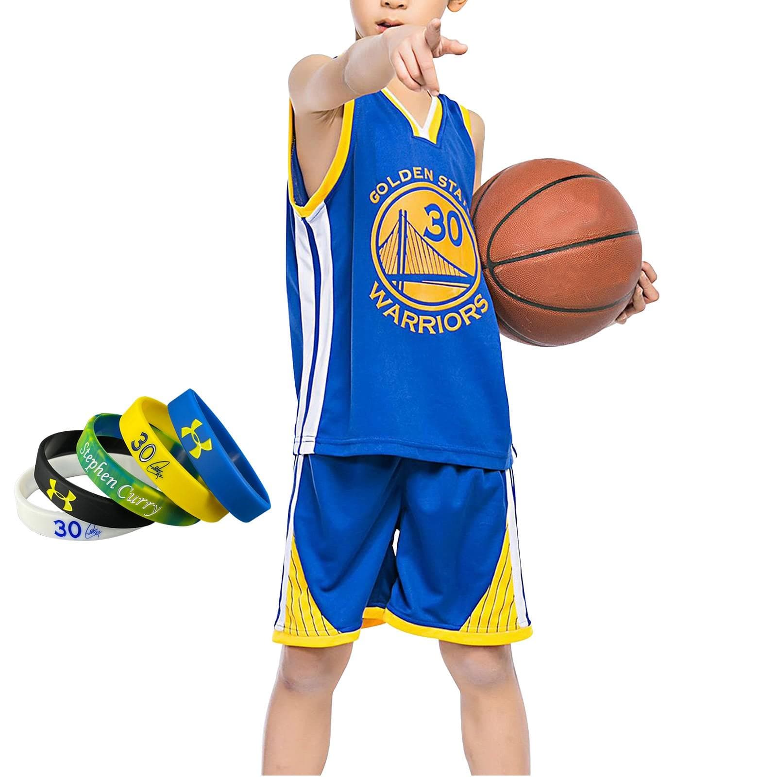 Basketball Clothes Kids Basketball Suit Classic Tops Basketball Jerseys XXXS blue