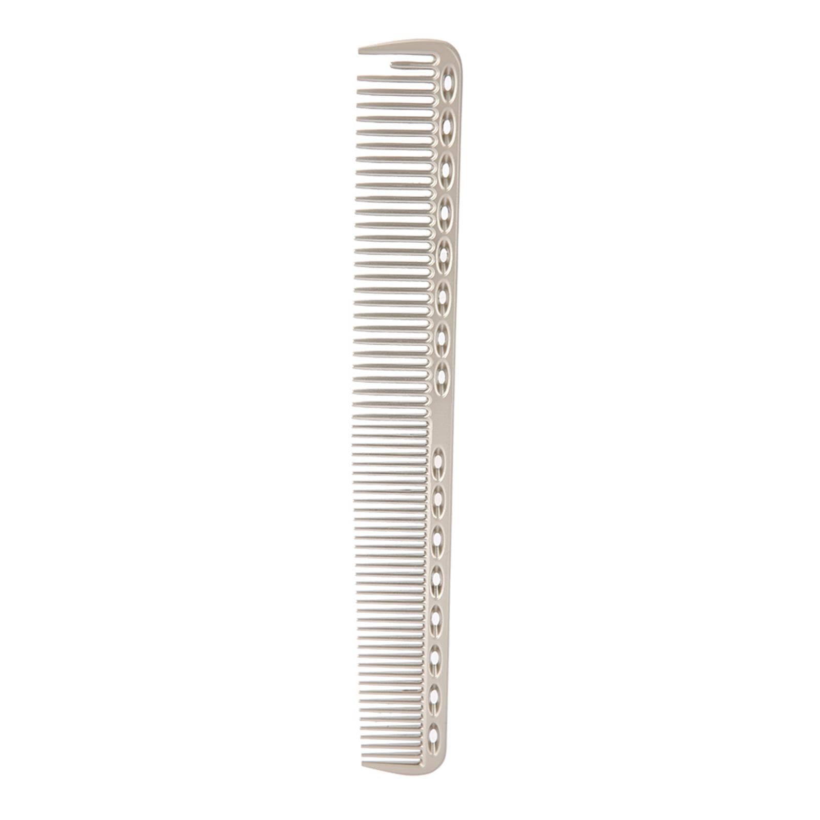 Professional Hair Comb Space Aluminum Stainless Steel Anti static Comb Beauty Tools Silver
