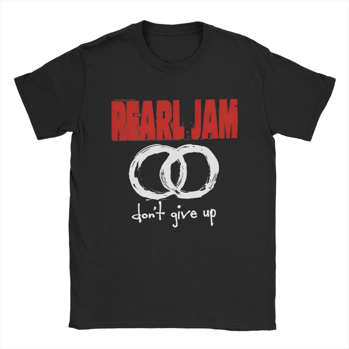 Fashion Pearls Jam Tour Album T-Shirts for Men Women Cotton Tee Shirt Adult Clothes XL black