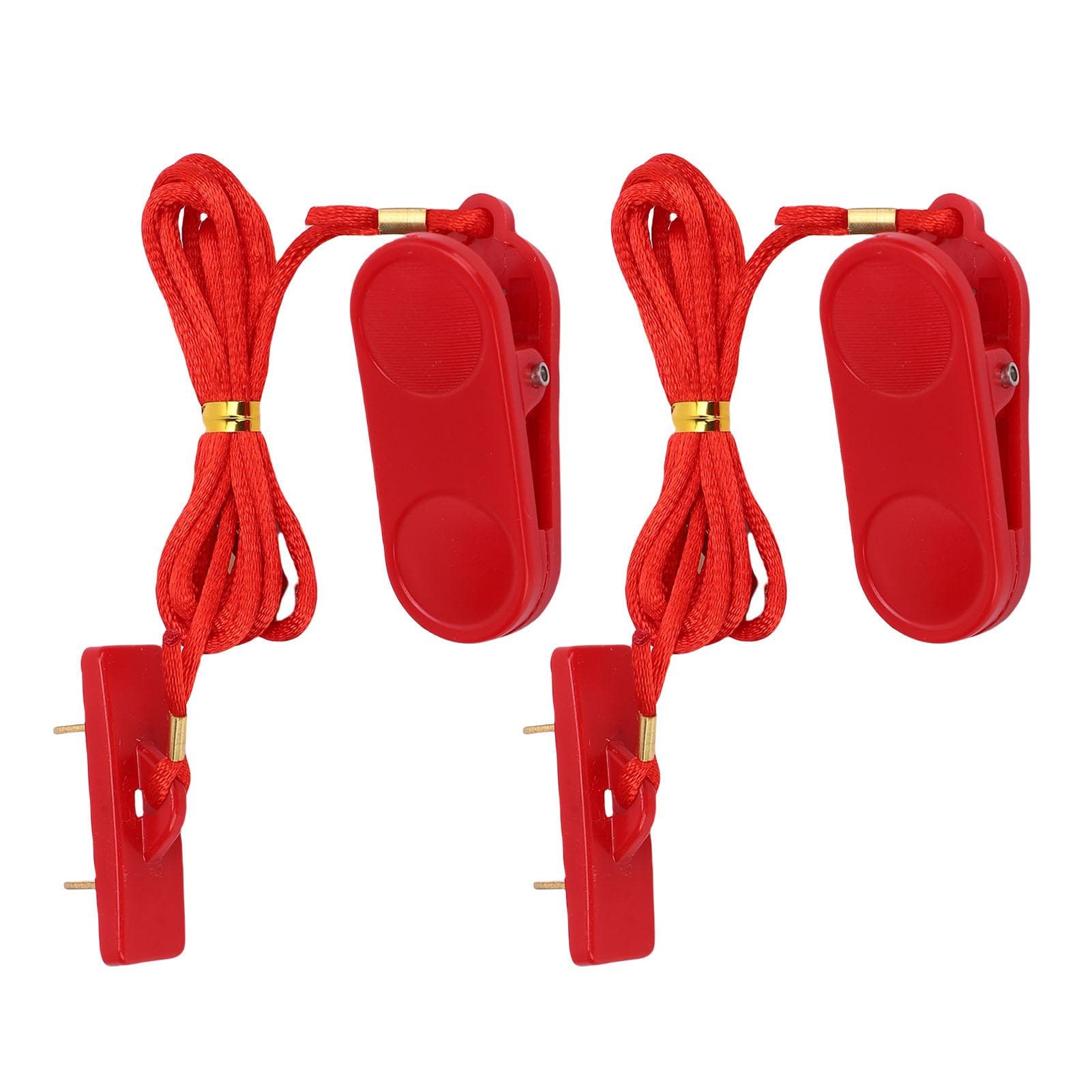 2pcs Treadmill Security Key Universal Rectangular Double Insert Running Machine Emergency Stop