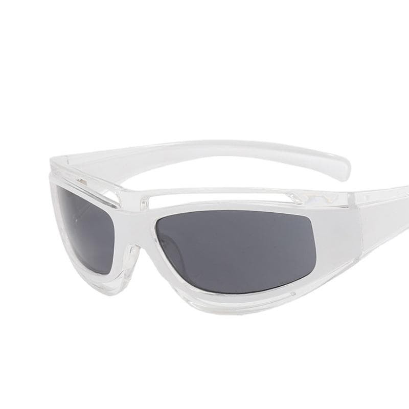 Y2k Trendy Oval Sunglasses UV400 Protection Vintage Punk Glasses for Men Women Outdoor Sports Designer Eyewear Gafas De Sol As shown in the figu