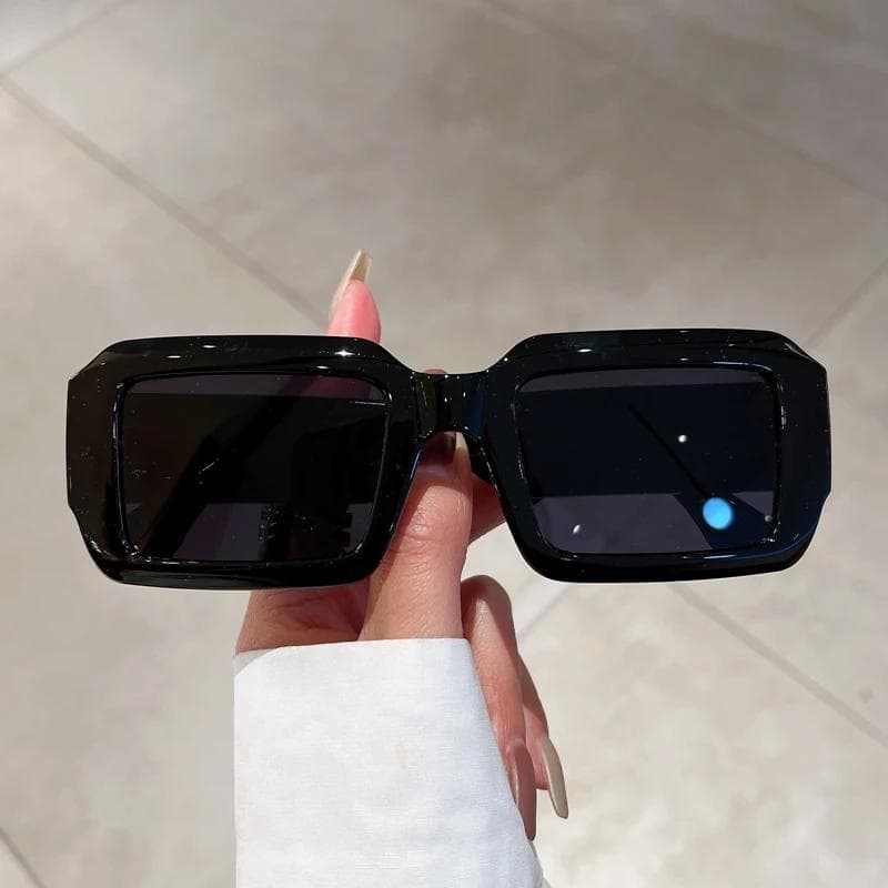 Vintage Rectangle Sunglasses Fashion Square Candy Color Shades UV400 Protection Trendy Retro Women Eyewear 1PC
