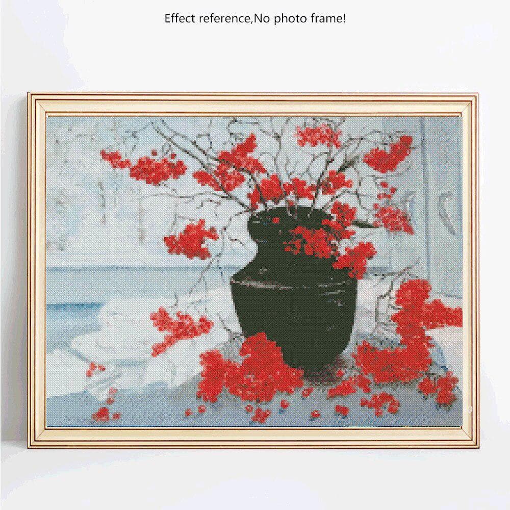 Diamond Embroidery Flowers Home Decoration Diamond Mosaic Full Display Diamond Painting 20X30