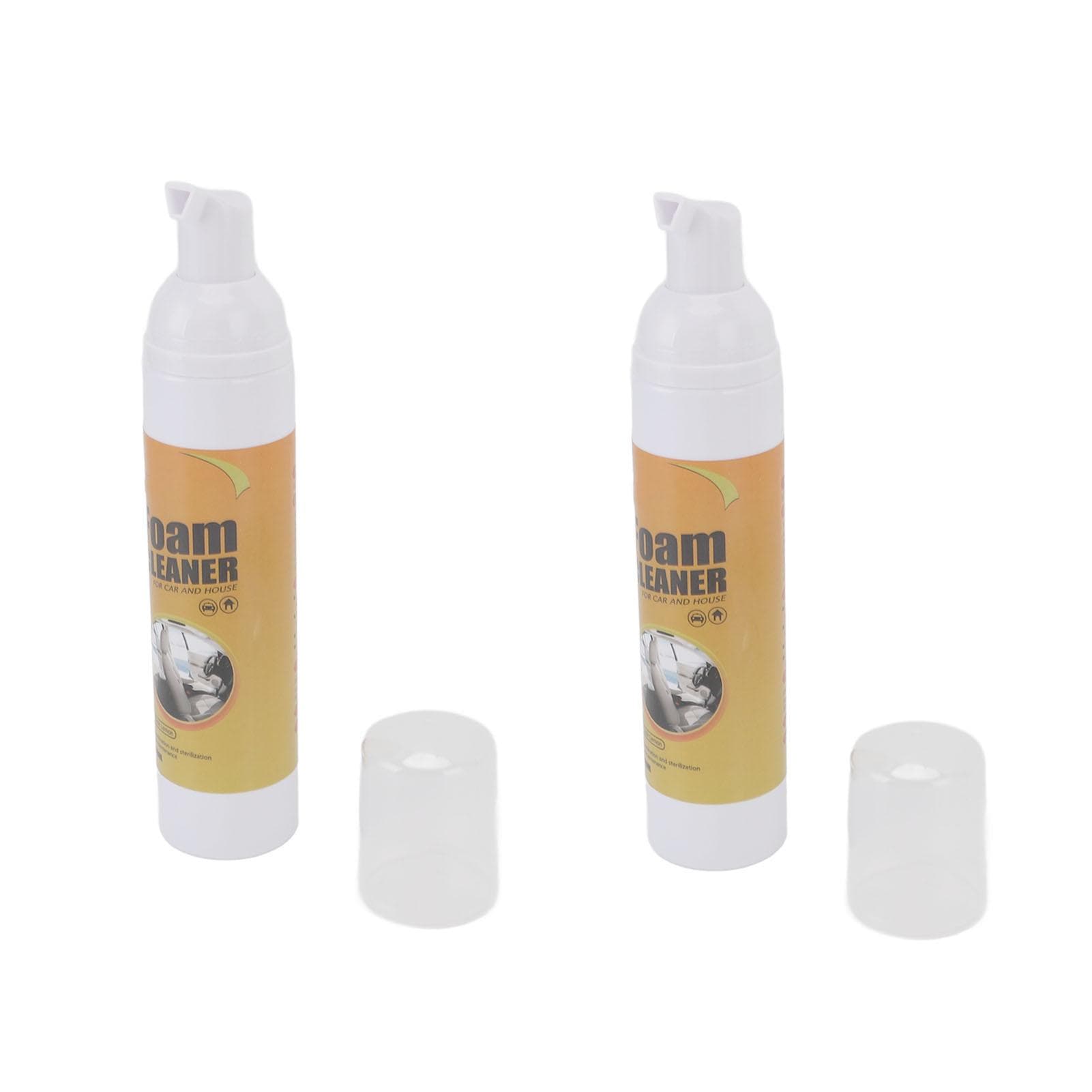 2 Box 100ml Foam Cleaner Spray Gentle Cleansing Foam Multifunctional Interior Cleaner for Car and
