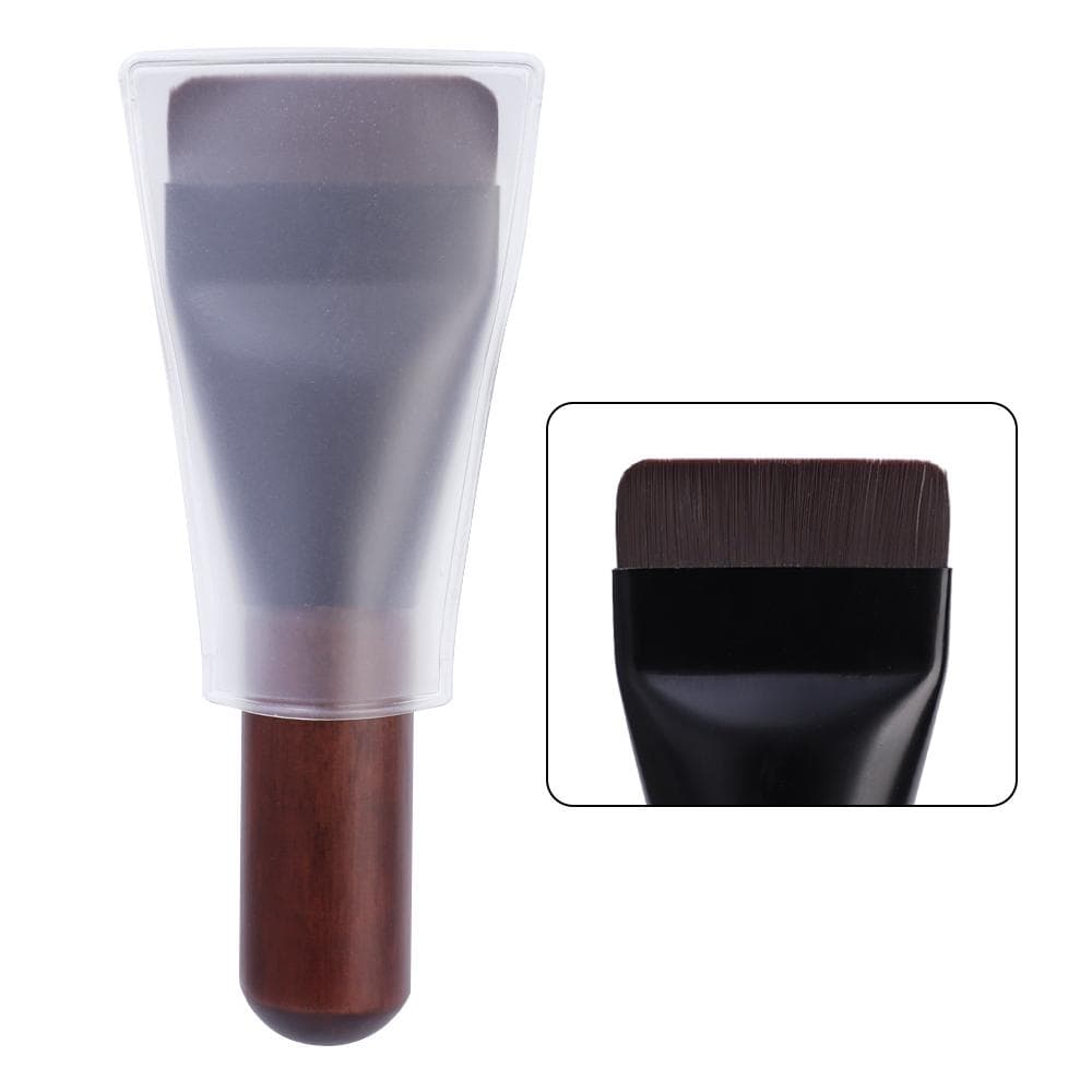 Simple Mini Flat Top Foundation Brush Soft Hair Thin Face Contour Brush BB Cream Mixed Foundation Cream Makeup Brush Makeup Too 1pcs