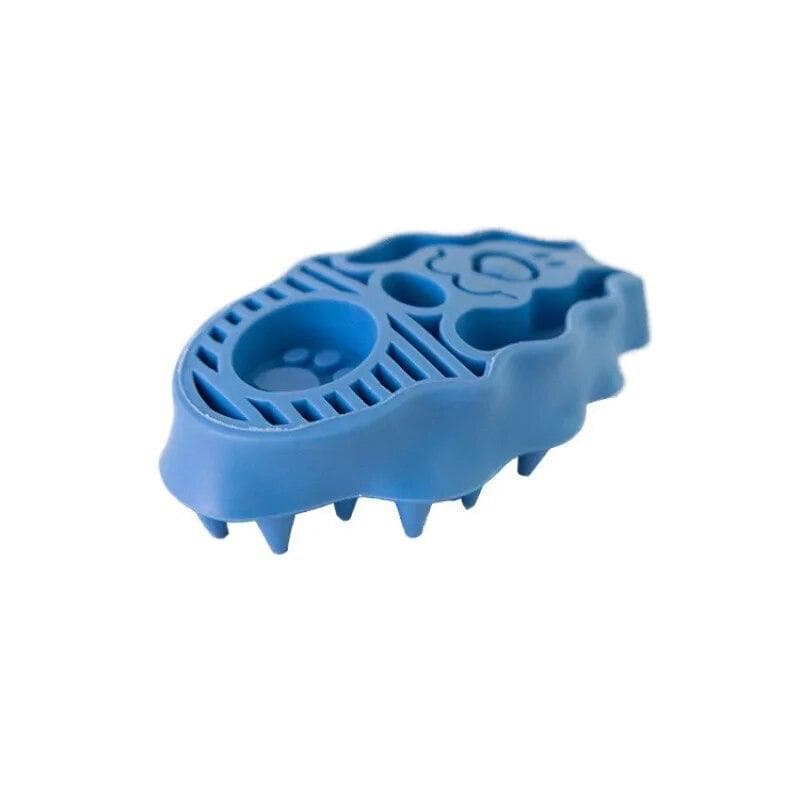Pet Bath Brush Cleaner Cat Puppy Wash Tools Dog Massage Comb Cleaning Brush Pet Hair Removal Tools blue