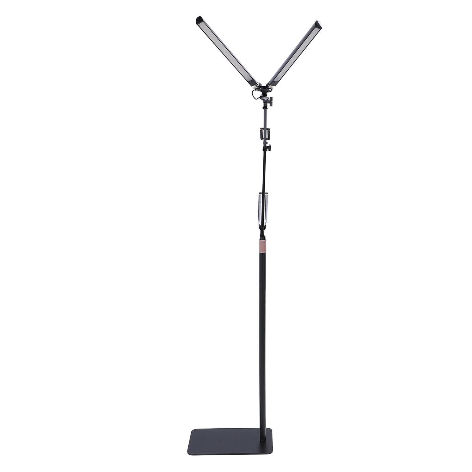 Double Head LED Floor Lamp Esthetician Light 3 Color Temperature Adjustable Brightness Eye Care EU Plug