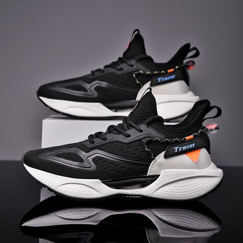 Casual Sports Shoes New Korean Version Men's Shoes Fashion Thick Bottom Breathable Autumn Soft Bottom Breathable All-match Old Shoes 44