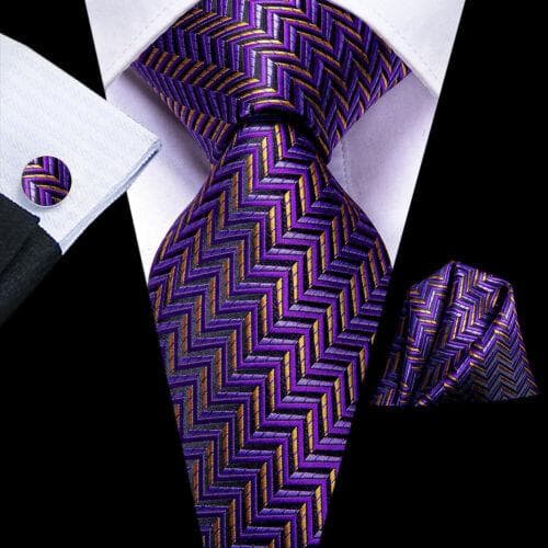 Mens Tie Classic Silk Necktie Pocket Square Cufflinks Set Paisley Floral Wedding N-3326