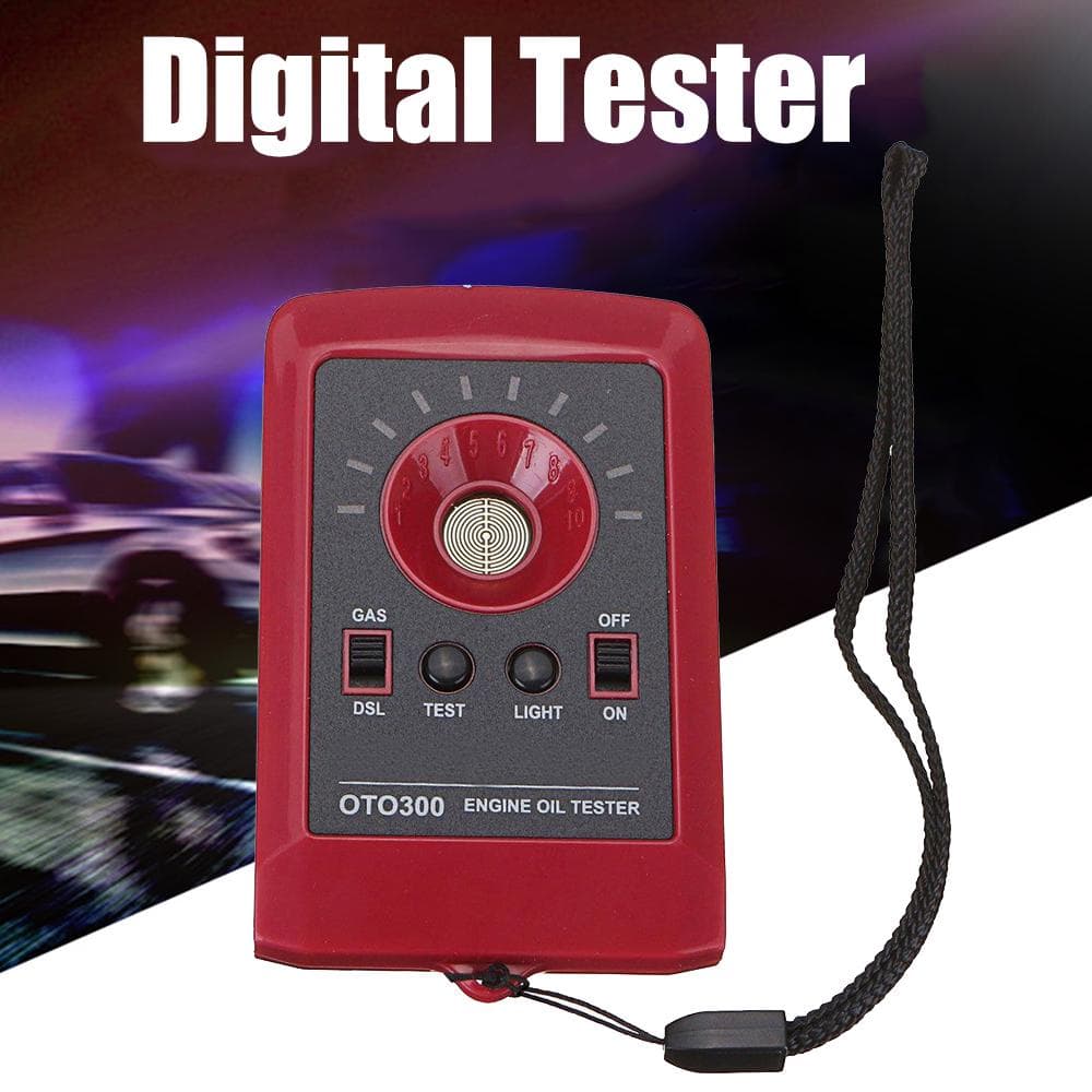 12V LED Digital Tester Motor Engine Oil Quality Detector Gas Diesel Fluid Analyzer red