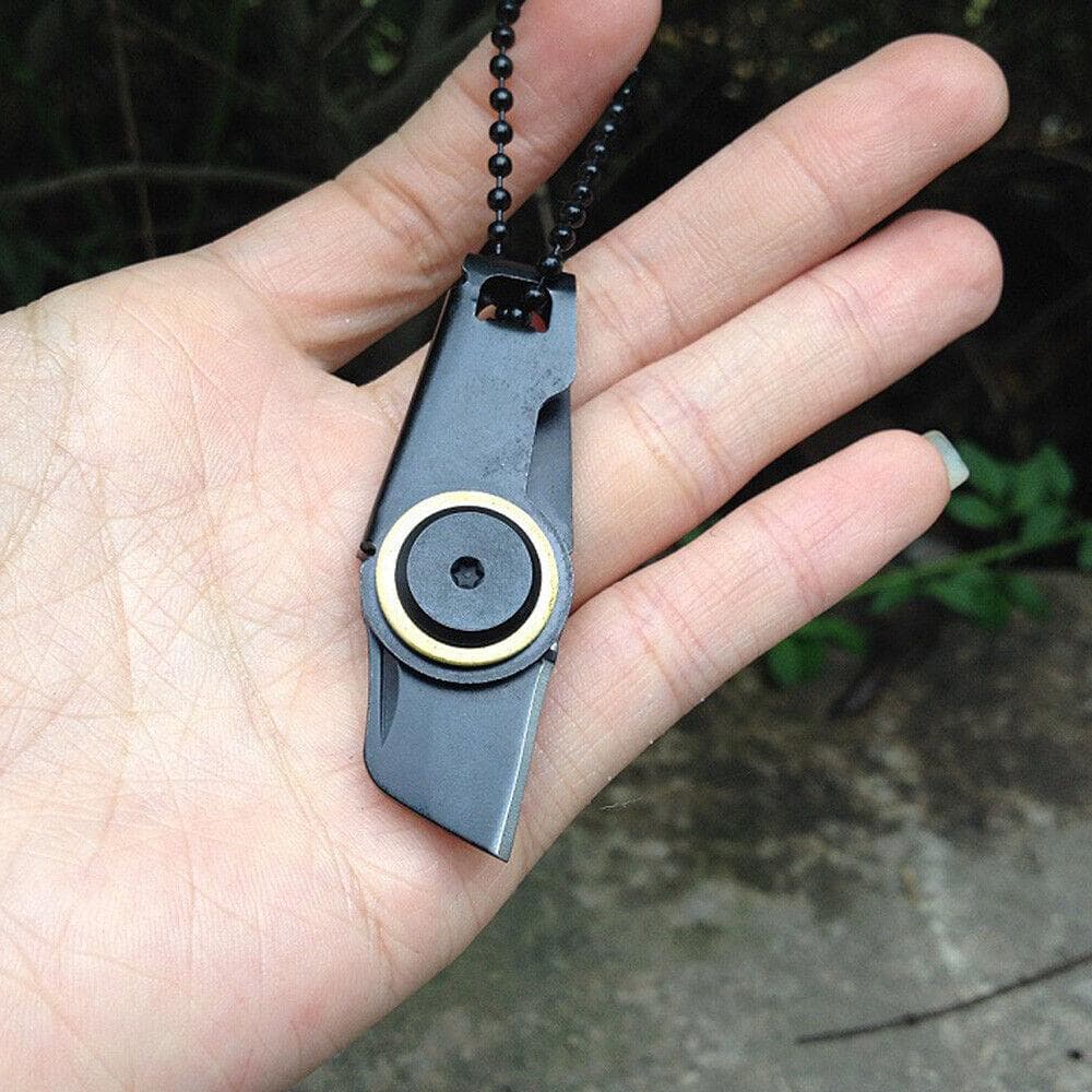 Mini Pocket Knife Folding Keychain Modern Key Ring Pendant Blade Tool 1 Pcs
