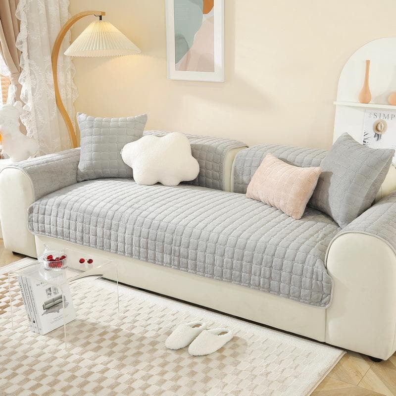 Modern Sofa Cushion for Living Room Non-Slip Sofa Slipcover Chenille Plaid Couch Mat Universal for Seasons L Shape Sofa Cover 70x70cm 1pcs