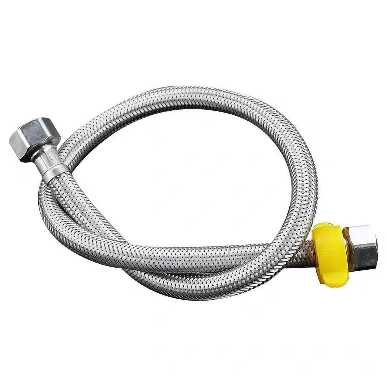 Water Heater Hot and Cold Water Inlet Hose Stainless Steel Water Inlet Pipe for Toilet Washing 1m / 39.4in