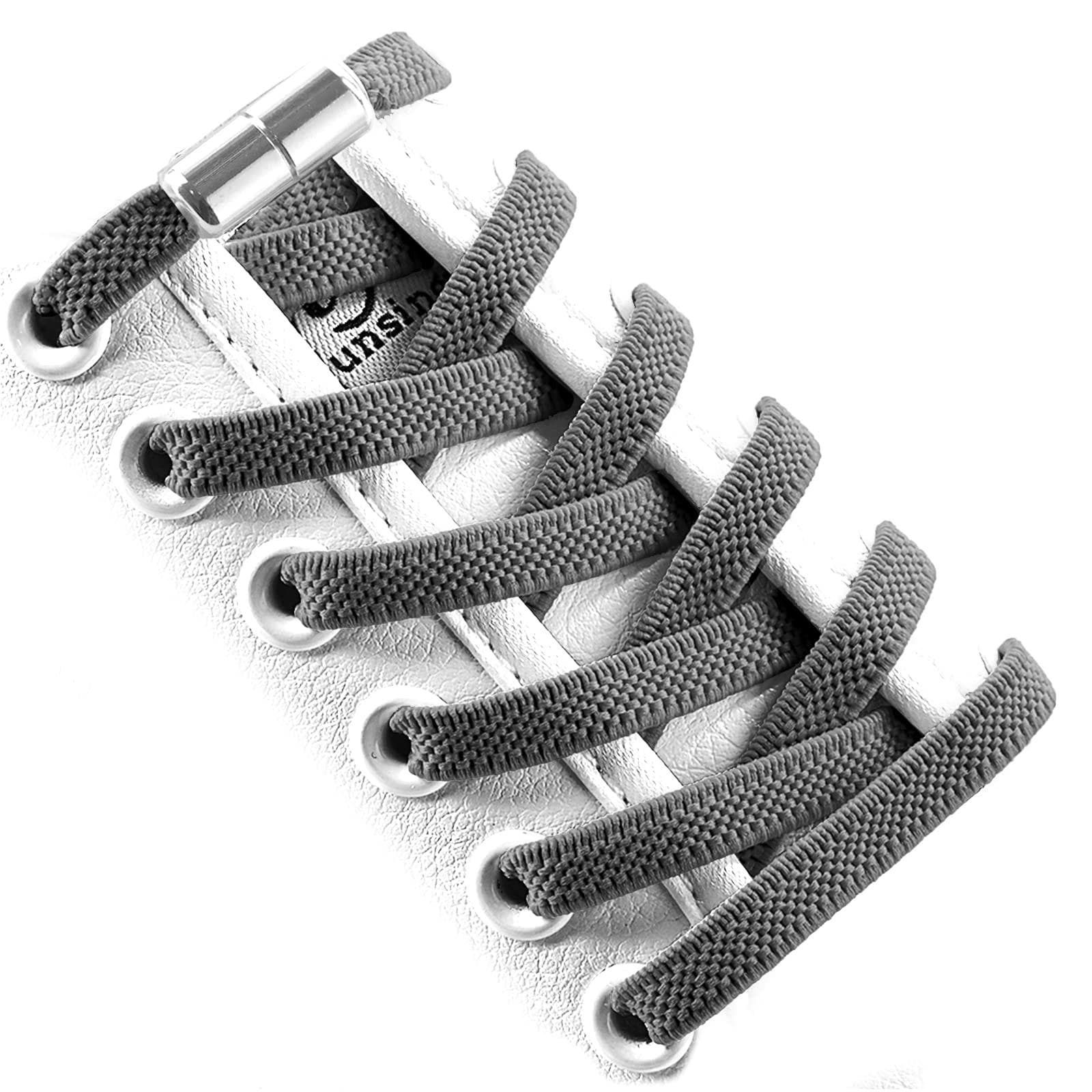 No Tie Elastic Shoe Laces With Laces Lock Tieless One Size Fits All Kids & Adult Sports Flat Shoelaces One Size