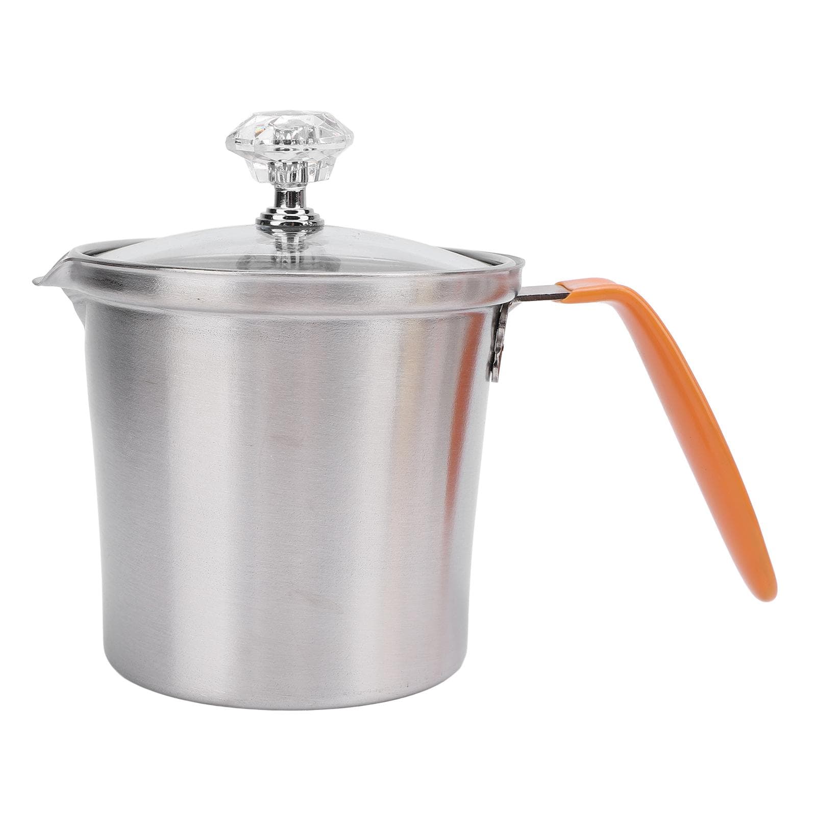 Milk Frothing Pitcher with Lid Scale Stainless Steel Milk Frother Cup for Latte Coffee 700ML 300ML