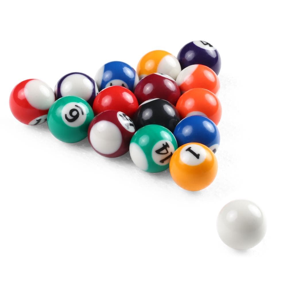 25MM / 38MM Children Billiards Table Balls Set Resin Small Pool Cue Balls Full Set 25mm