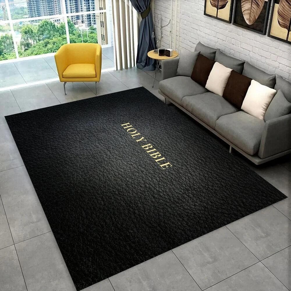 Holy Bible Cross Jesus Pray Area Rug,Carpet Rug for Home Living Room Bedroom Sofa Doormat Decor,kid Play Non-slip Floor Mat Gift 100cm x 120cm