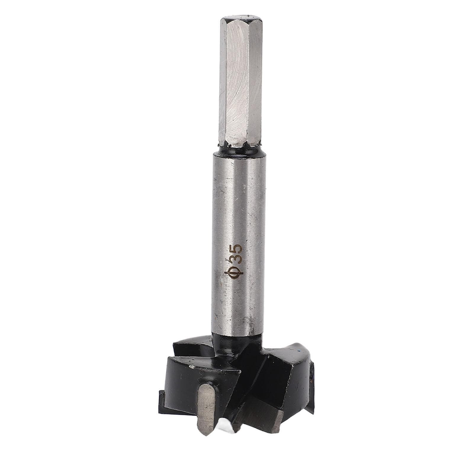 35mm Hinge Boring Bit 3 Flute Cemented Carbide Incisive Efficient Forstner Drill Bit for Furniture