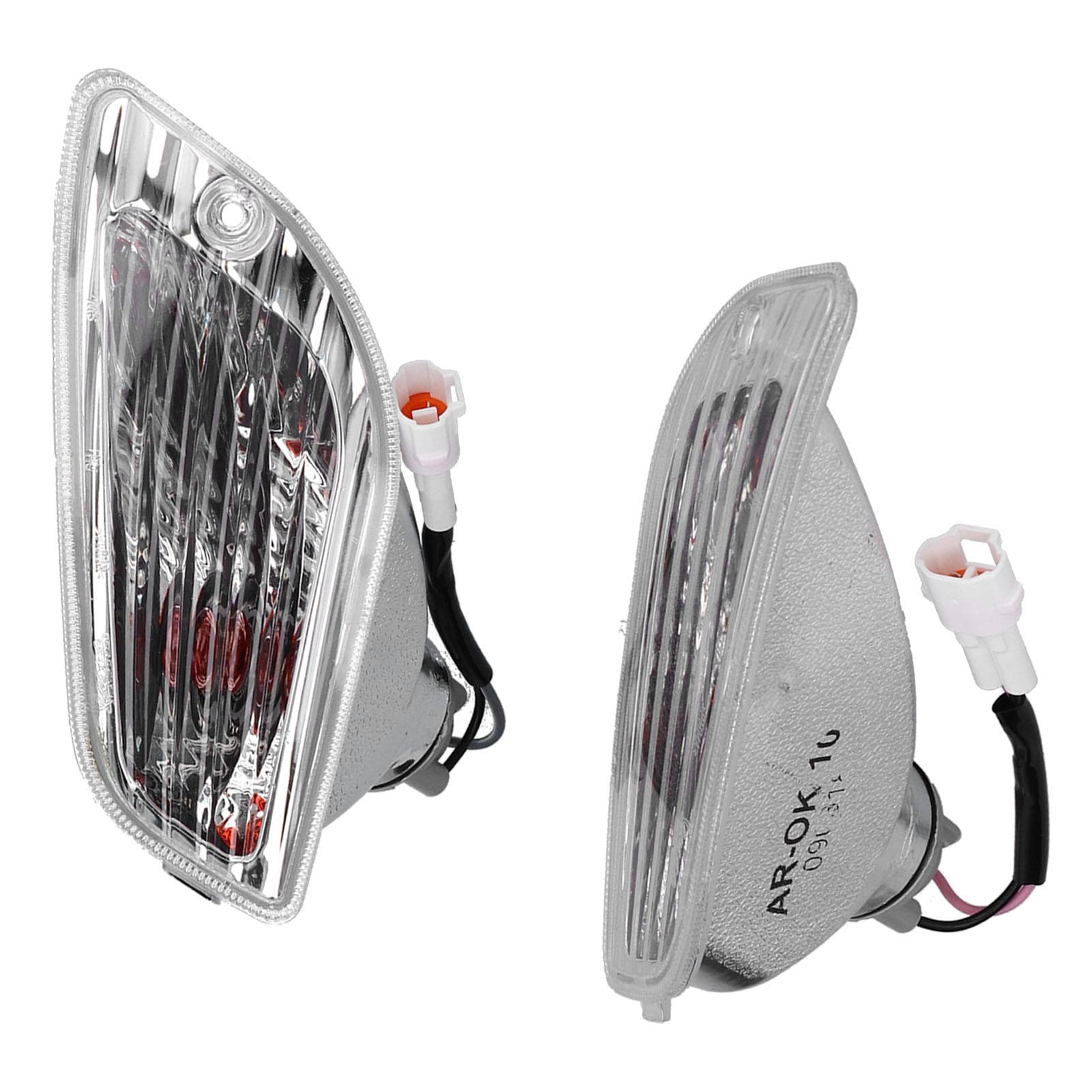 Pair Front Turn Signal Light Plastic 204360F Fit for Piaggio Vespa lx lxv s 50 125 150