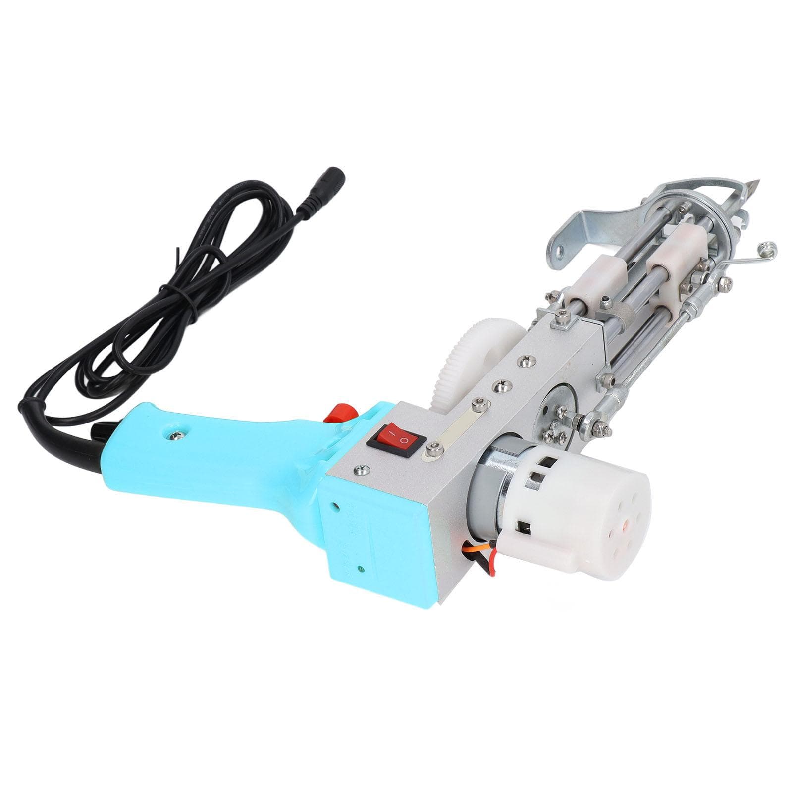 Tufting Gun 2 in 1 Dual Purpose Cyan Rug Tufting Gun Carpet Making Kit DIY Embroidery Machine EU Plug