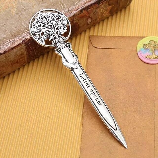 Retro Utility Knife Mini Portable Paper Cutter Letter Envelope Opener Express Box Knife Box Cutter Knife Students Supplies