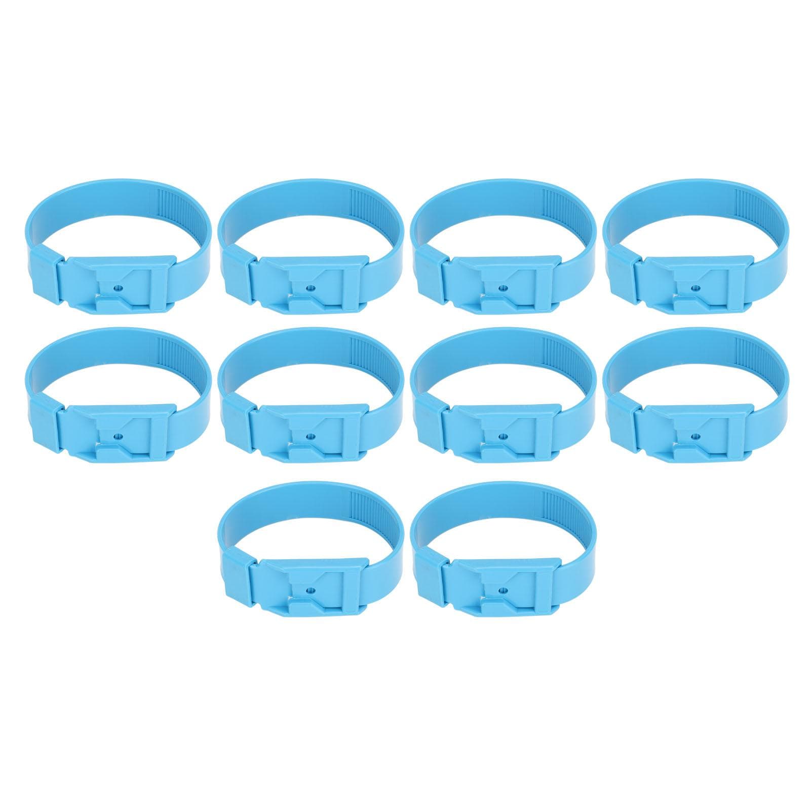10Pcs Goat Collar Sheep Identification Bands Livestock Marking Ring Farming Equipment 36cm Blue blue