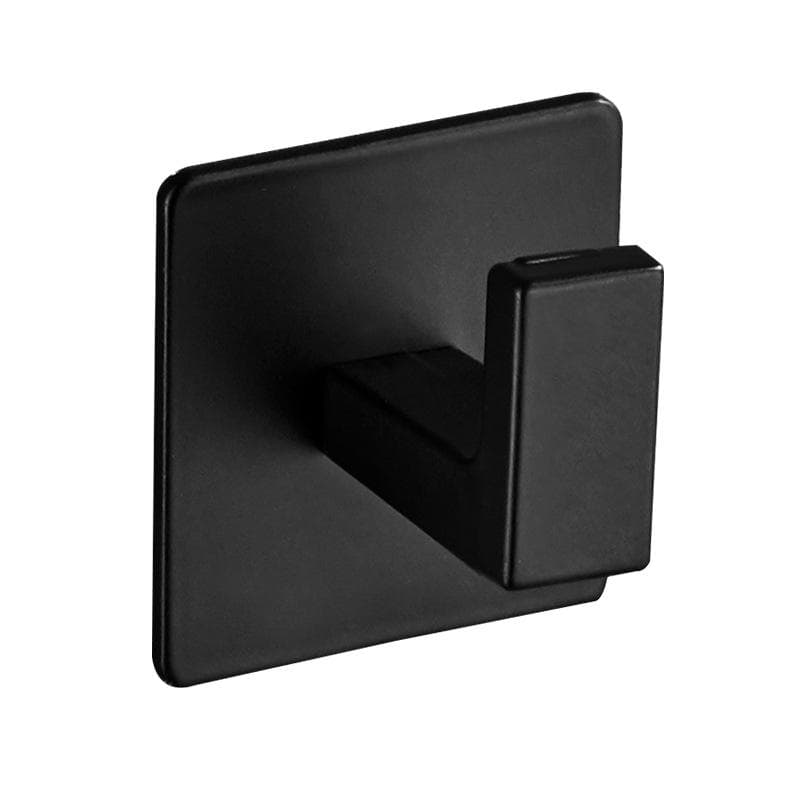 1Pcs Black Self-Adhesive Wall Hooks For Hanging Keys Clothes Hanger Door Robe Hook Coat Rack Towel Holder Bathroom Accessories black