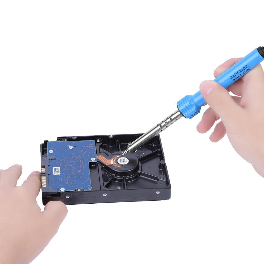 External Heated Electric Soldering Iron Gun Hand Solder Tool Kit 40W EU Plug