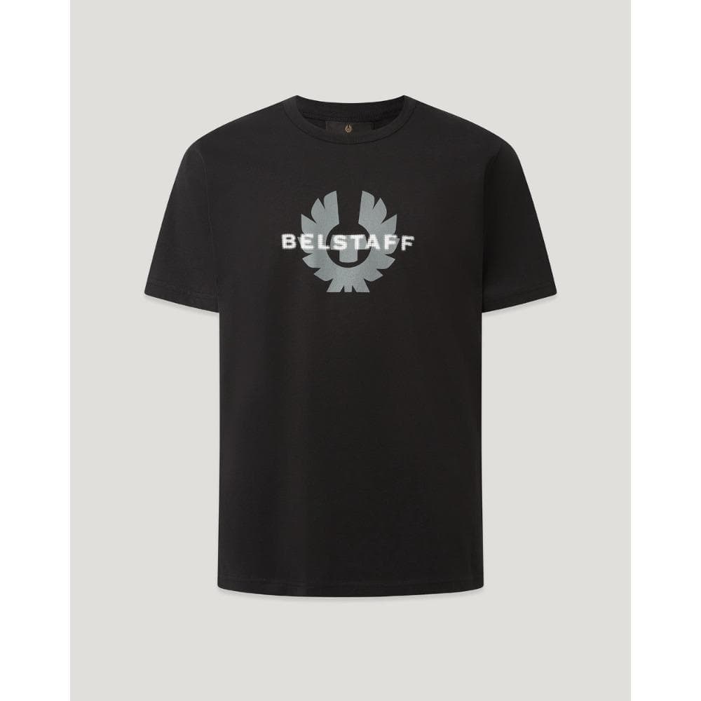 Belstaff Classic Logo T-Shirt, British Motorcycle Heritage Unisex Black Casual Tee, Minimalist Streetwear, Everyday Wear 4XL