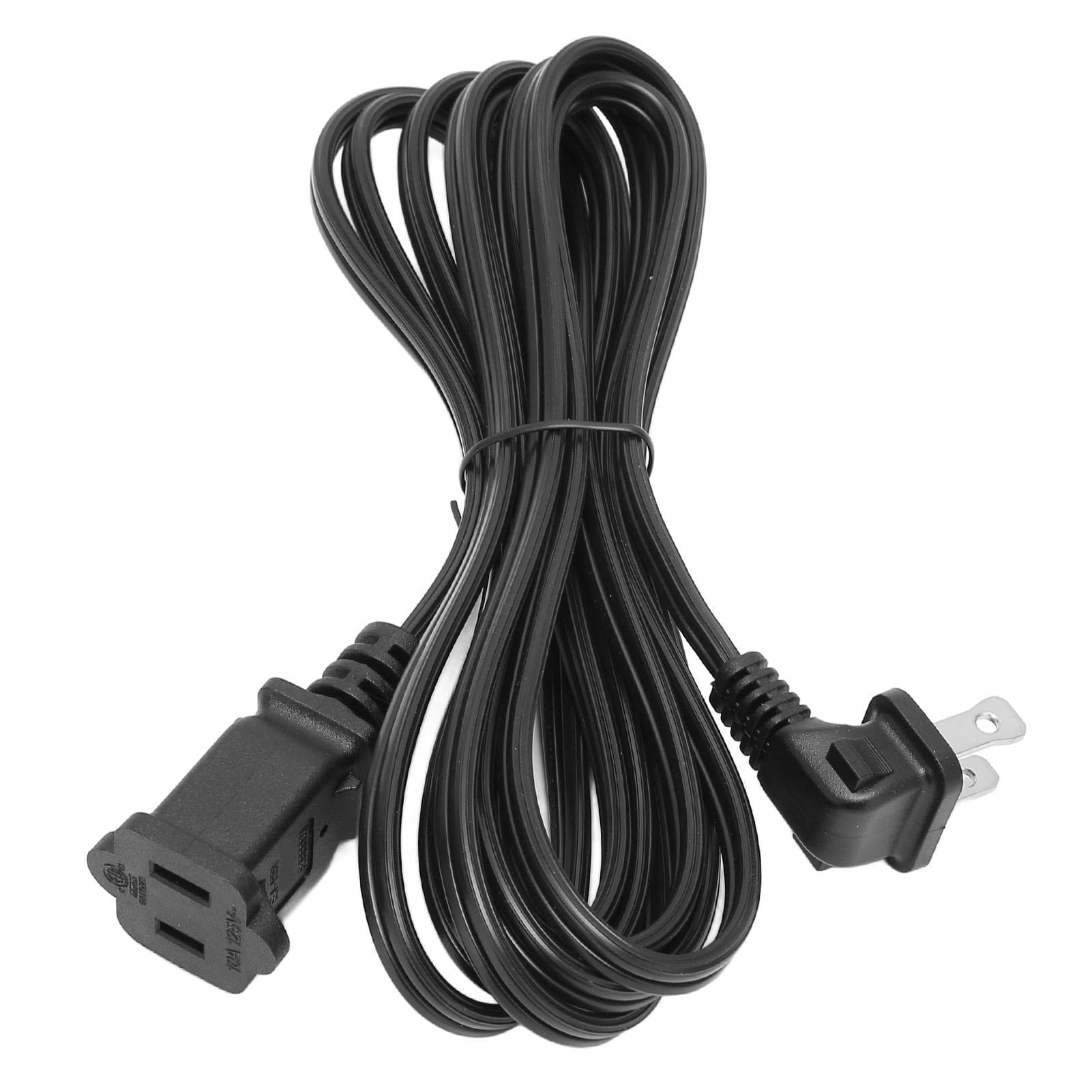 NEMA 1 15P to NEMA 1 15R Power Cord Professional Curved Plug Male to Female Power Extension Cable US Plug