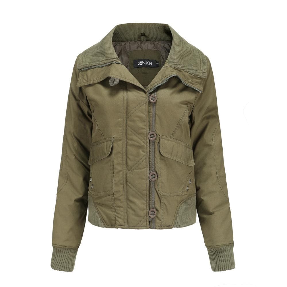New Women's Short Cotton-padded Clothes Women's Winter Warm Padded Jackets Women's Cotton-padded Clothes XXL