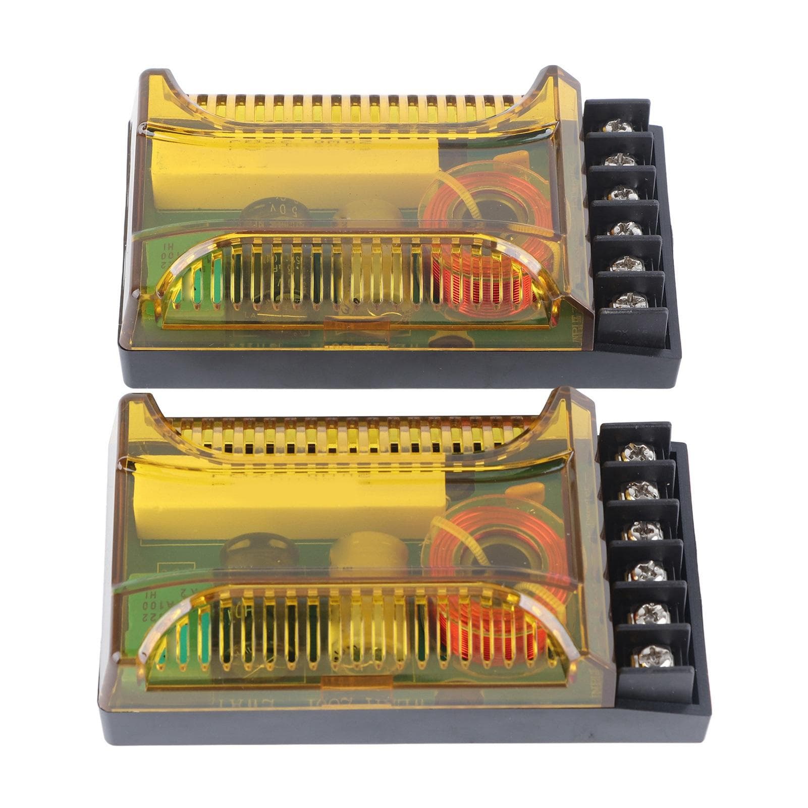 1 Pair Car Audio Crossover 2 Way Overcurrent Protection Reasonable Line Universal for Vehicle