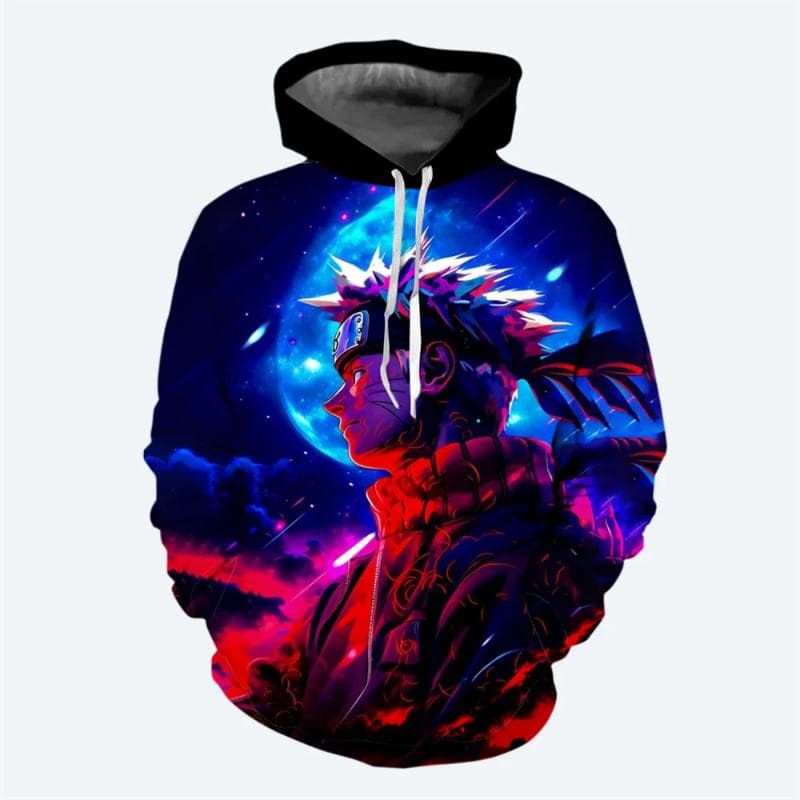 Uzumaki Naruto Boys Girls Hoodie MINISO Men's Hoodie 3D Print Fashion Pullovers Uchiha Sasuke Men's Hoodie Casual Men's Clothing L