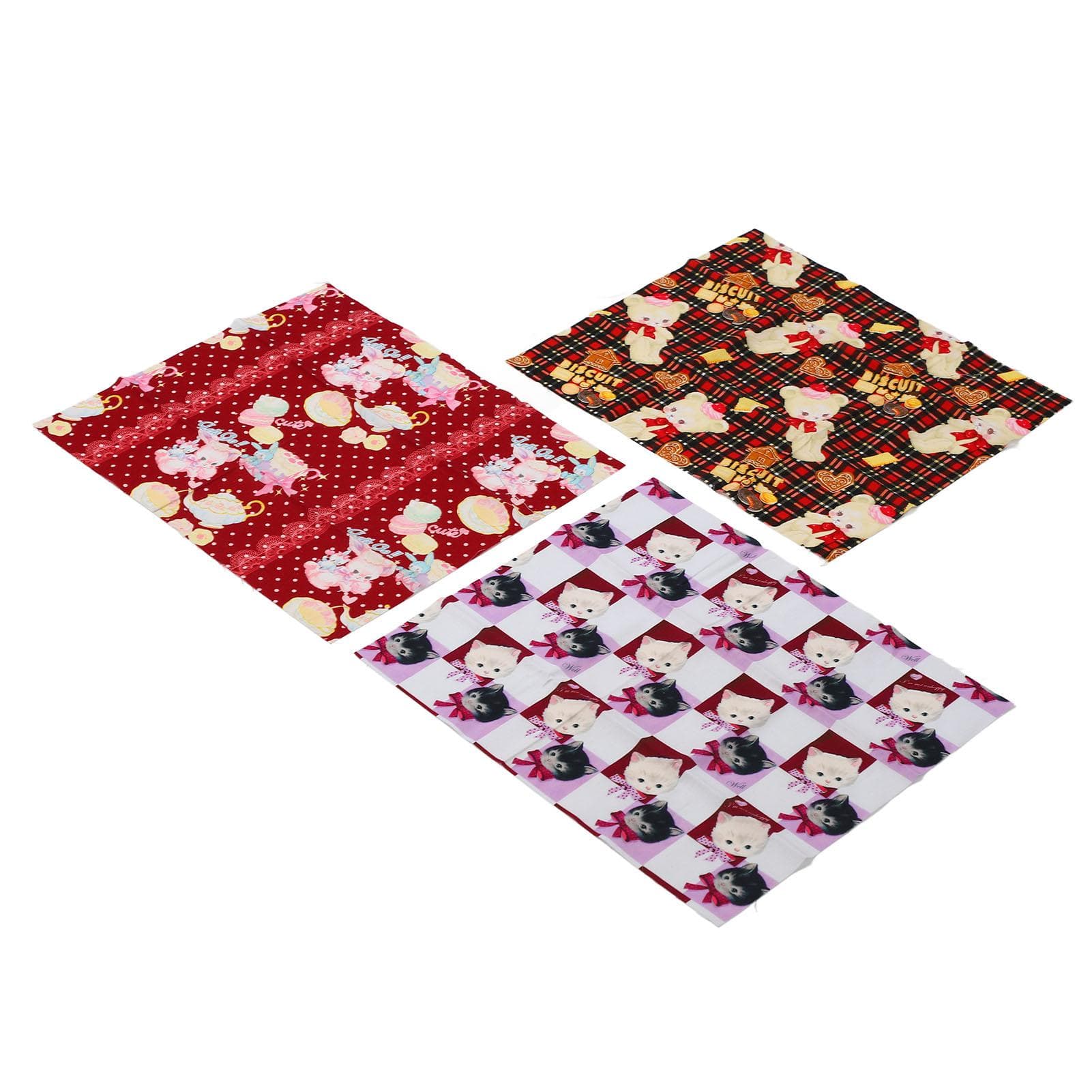 Sewing Cloth Soft Skin Friendly Breathable Cotton Print Quilting Cloth for DIY Craft Bag Clothes