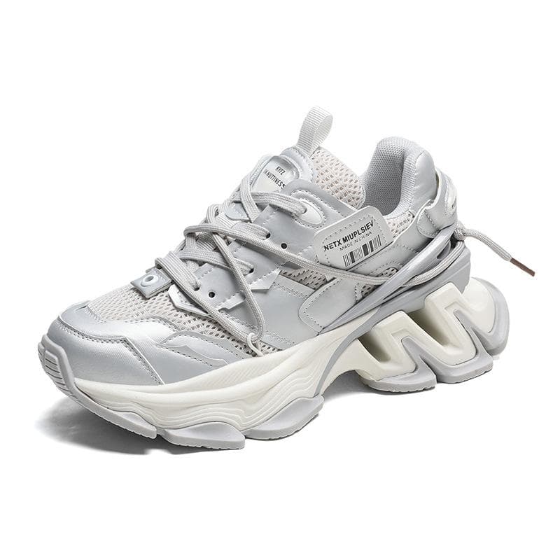 New Daddy Shoes Women's Thick-soled Comfortable Single Shoes Ladies Casual Sports Shoes Autumn and Winter All-match Women's Single Shoes 40