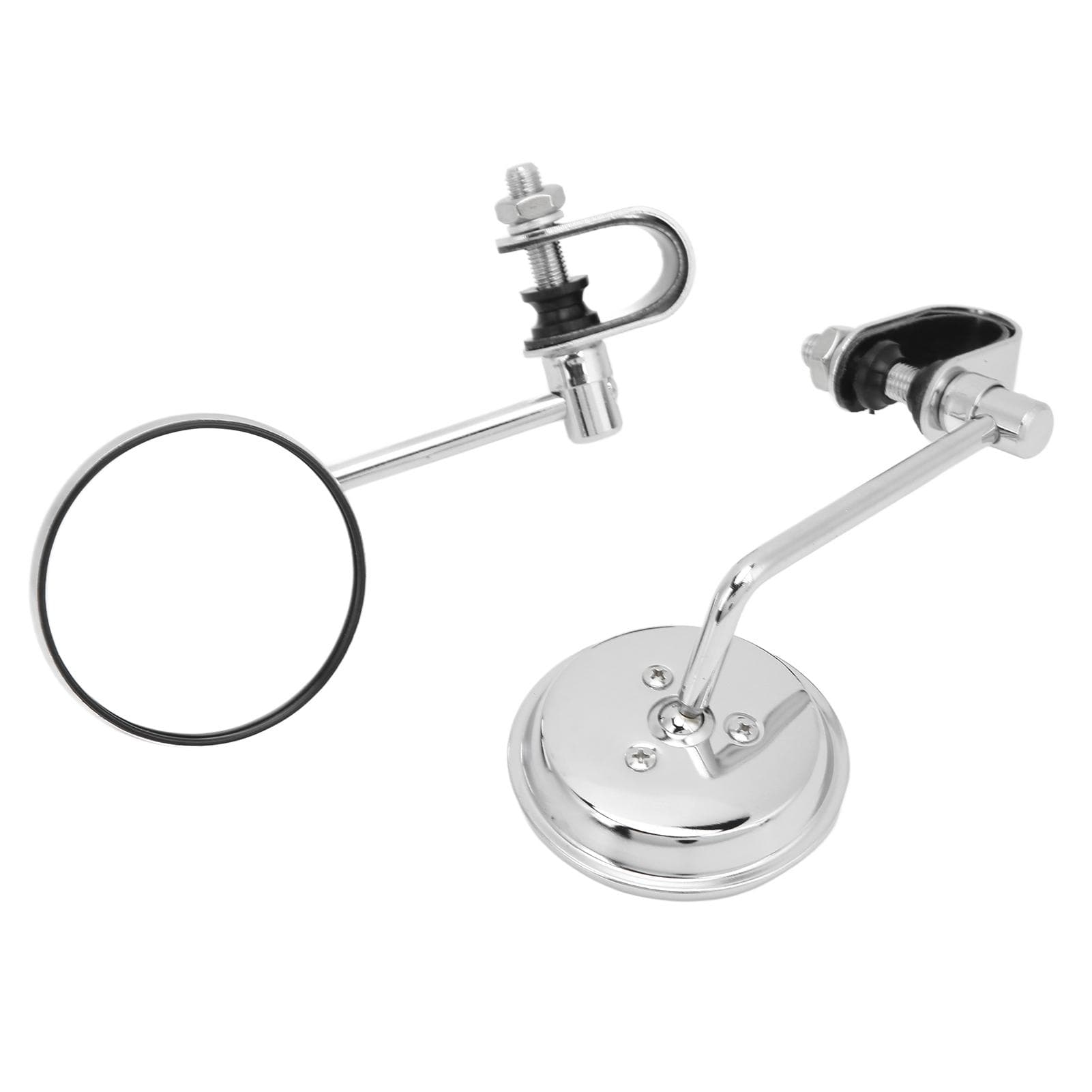 Motorcycle Rearview Mirror 360 degrees Rotation Adjustable Handlebar Bracket for Retro Motorbikes