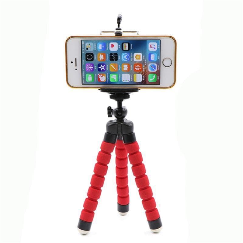 Flexible Tripod Holder Mount Stand For Camera Mobile Phone red