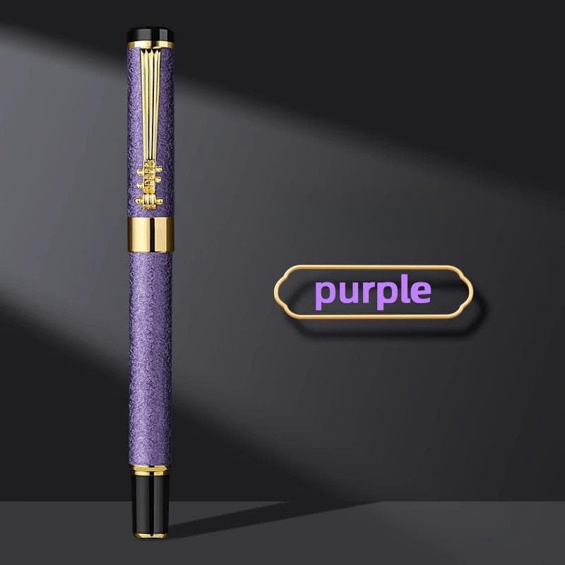 Luxury high-quality metal fountain pen, suitable for smooth writing in calligraphy and business use