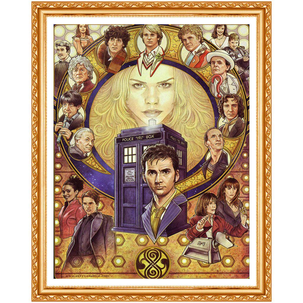 5D DIY Diamond Painting Doctor Who Movie Diamond Painting 3d Cross Stitch Rhinestone Painting 20X30CM