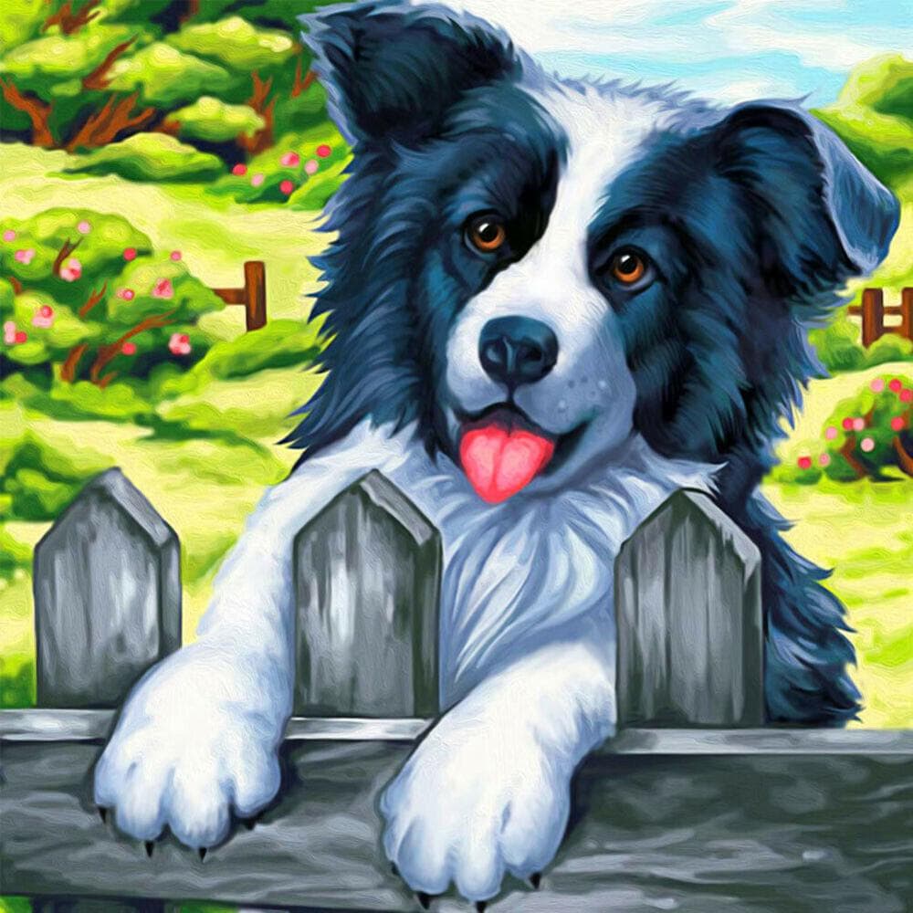 Diamond Embroidery Lovely Dog 5D DIY Diamond Painting Diamond Mosaic Pictures Home Decor 20X30CM