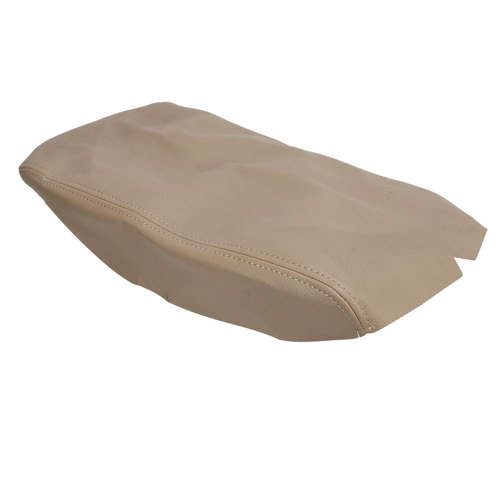 Arm Rest Lid Synthetic Leather Center Console Armrest Box Case Protector Cover for Highlander beige