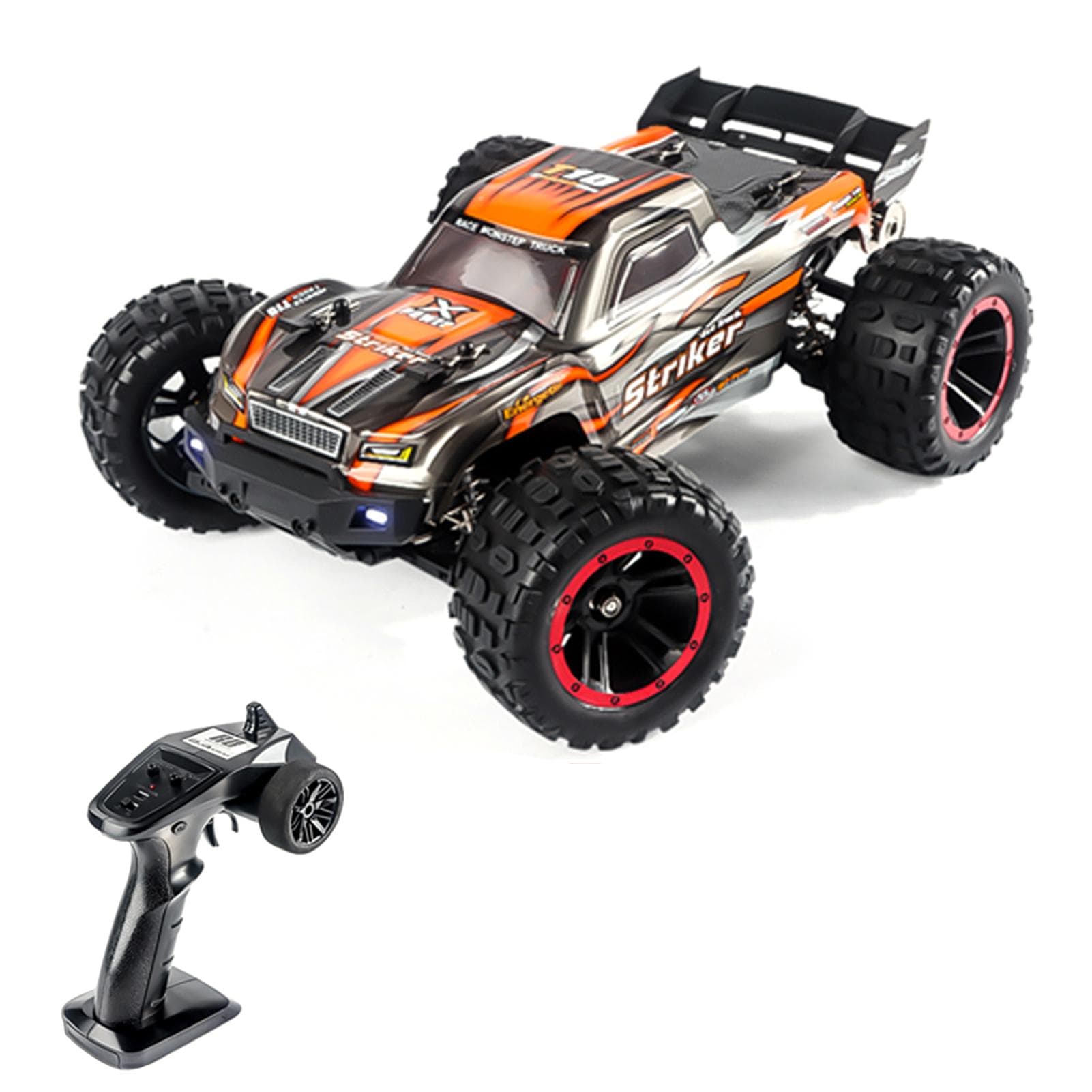 Remote Control Car, 1:14 4WD 2.4GHz Remote Control Truck 75km/h High-Speed Off-Road Vehicle Toy 1 Battery orange