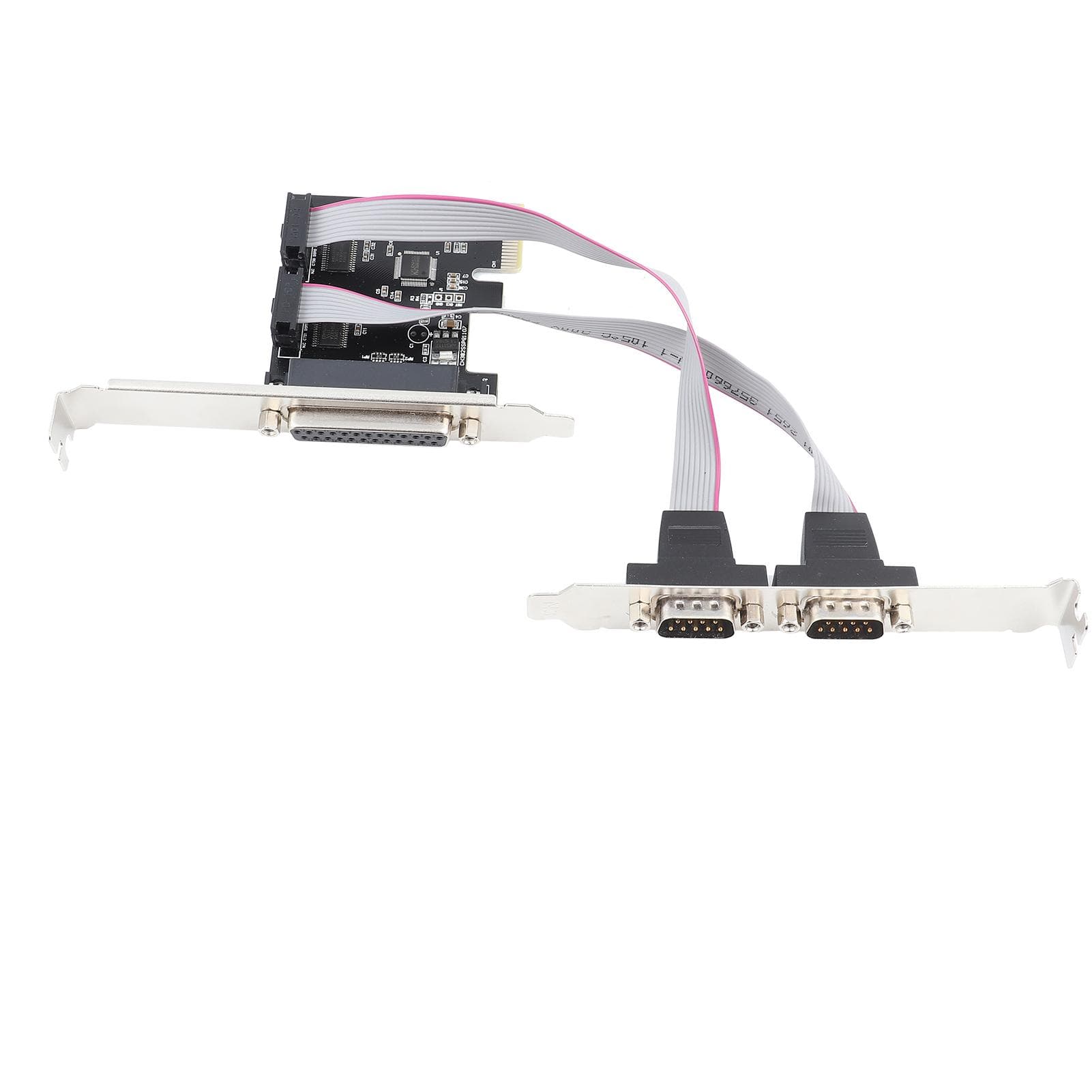 PCIE to 2 DB9 RS232 Serial Ports 1 DB25 Parallel LPT Port Adapter Card for Desktops