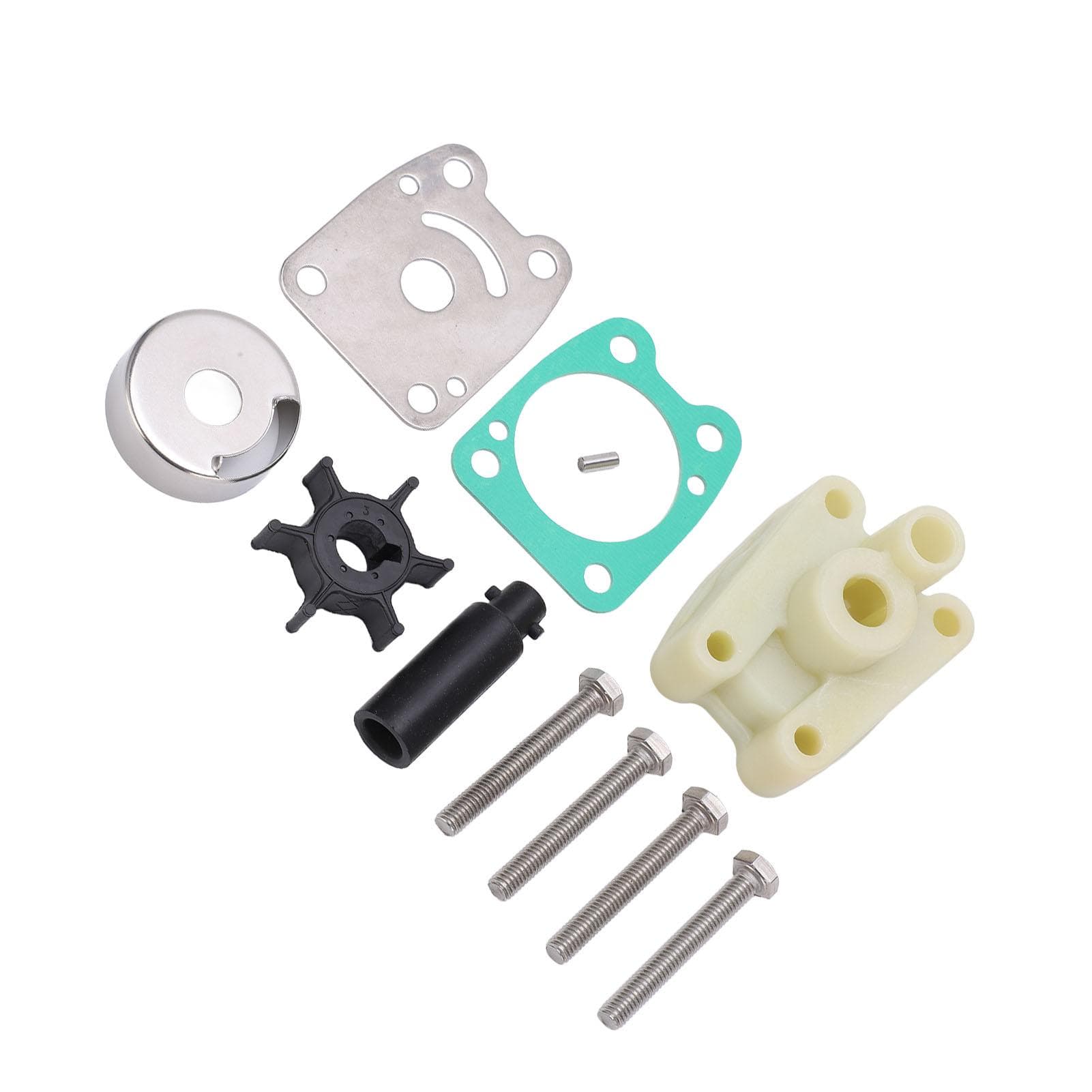 1 Set Marine Outboard Water Pump Impeller Repair Kit 6E0?W0078?A2?00 for 2 Stroke 4hp 5hp