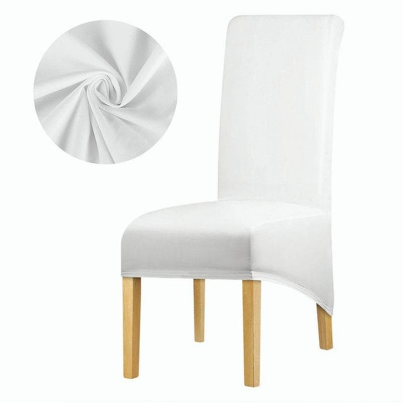 Waterproof XL Chair Cover PU Leather Fabric Chair Covers High Chairs Protector white