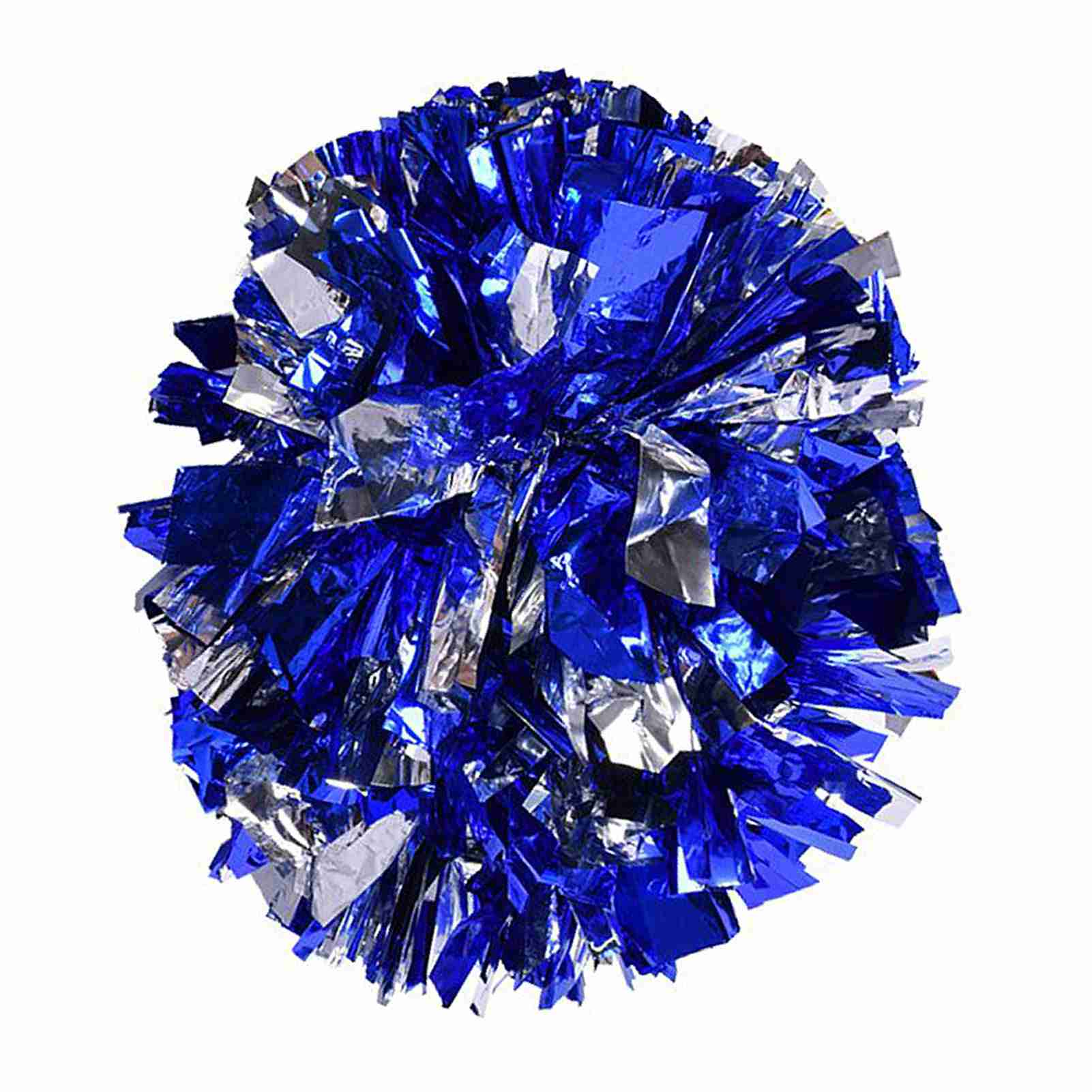 Cheerer Aerobics Pom Poms Pompoms for Dance Party School Sports Competition (Green Silver)