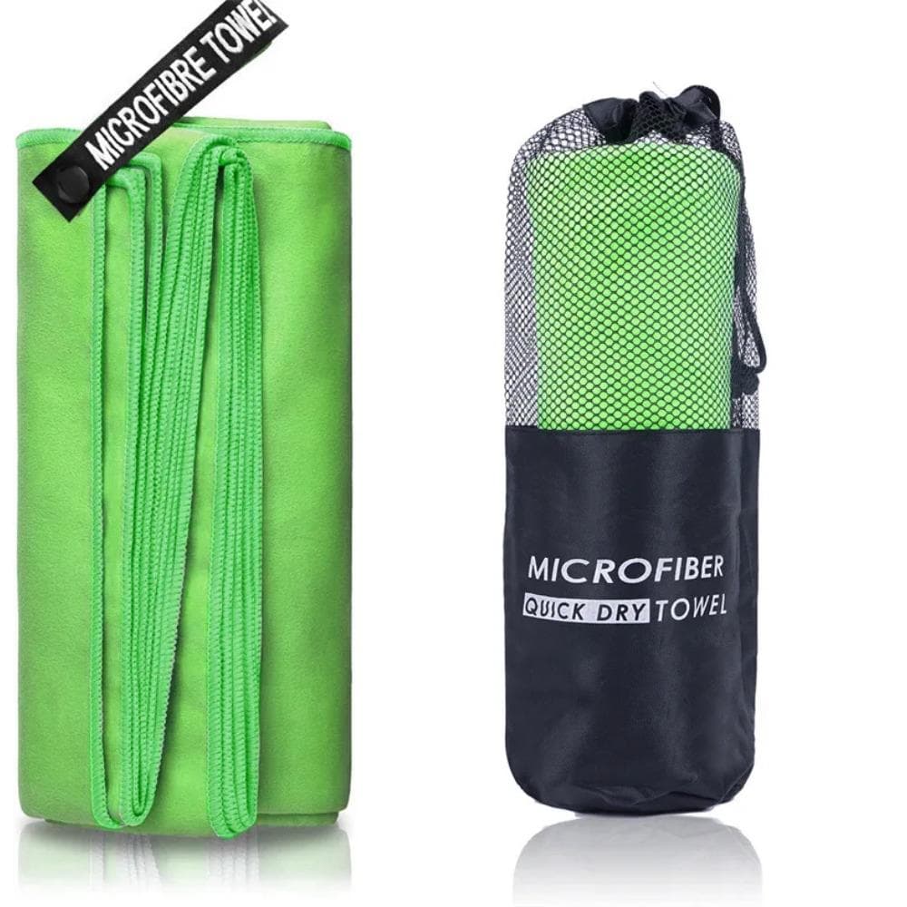 Microfiber Quick Dry Gym Towel Silver ION OdorFree Absorbent Fiber Fast Drying Workout Gear for Body Sweat Working Out 80x130cm green