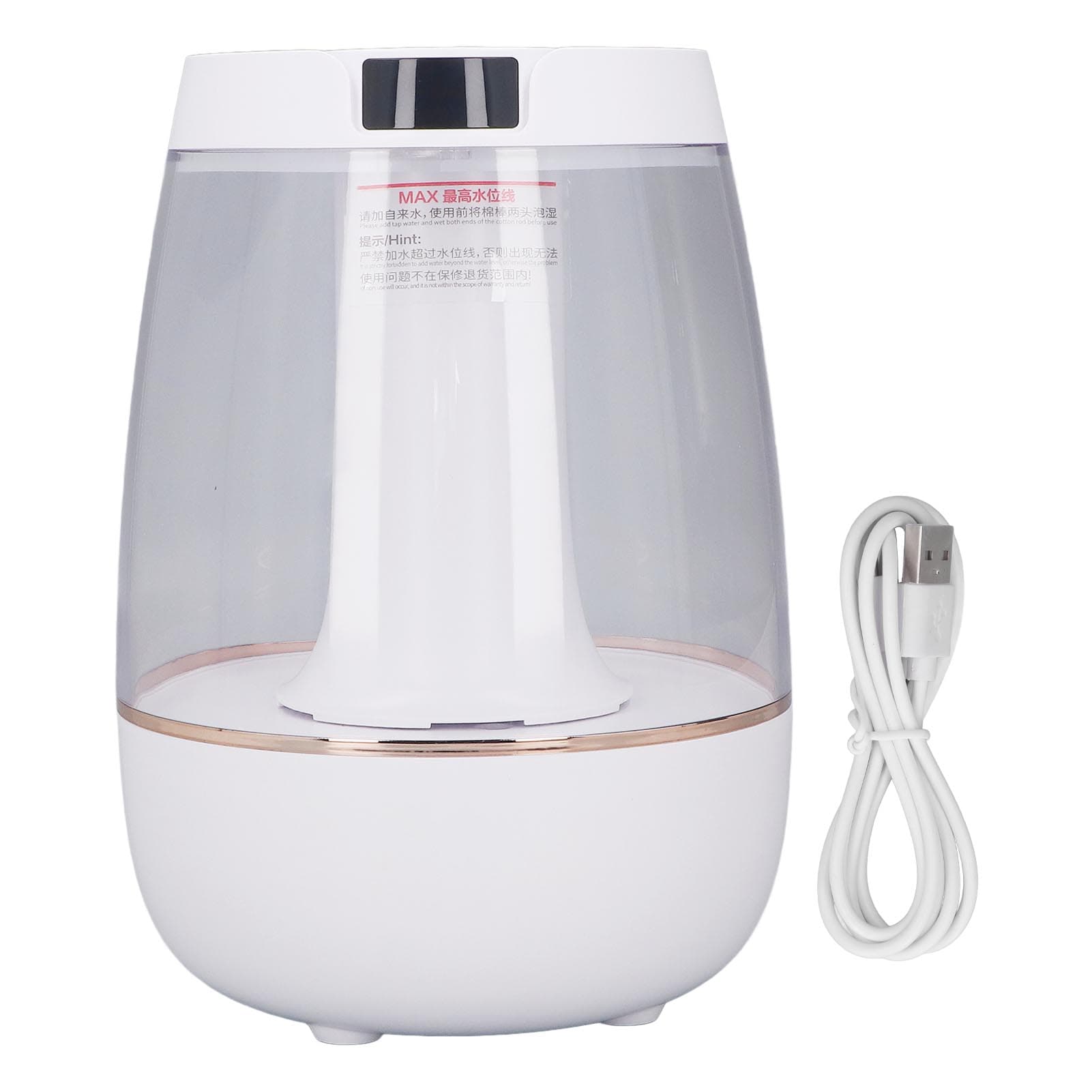 Air Humidifier White Double Spray Quiet USB 3L Large Capacity Mist Humidifier for Office Home