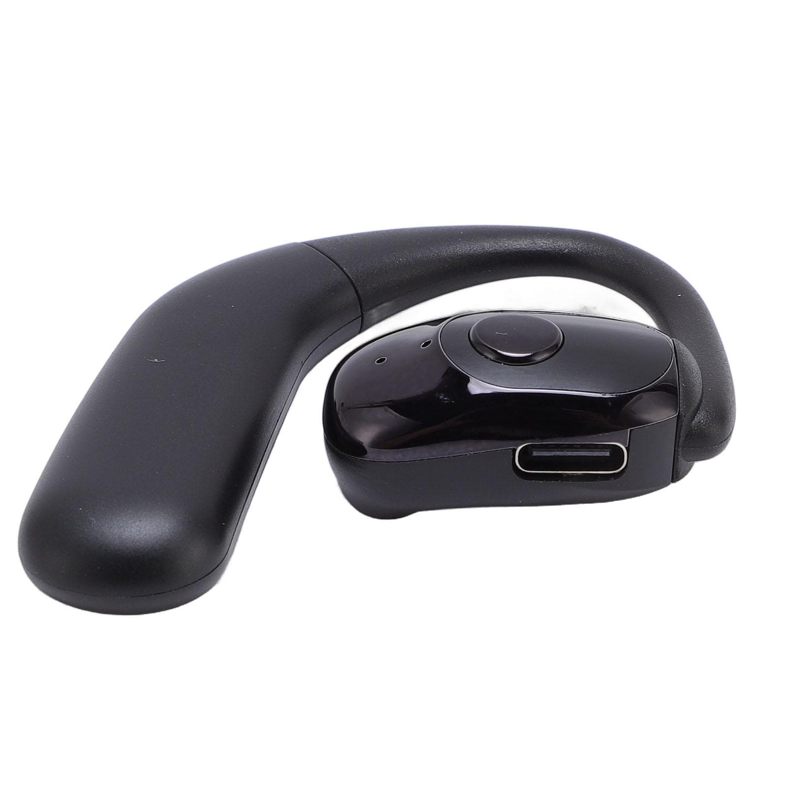 Wireless Earbud Ear Hook Headphone Noise Cancelling Earphone for Car Driving Business F32 Pinkish