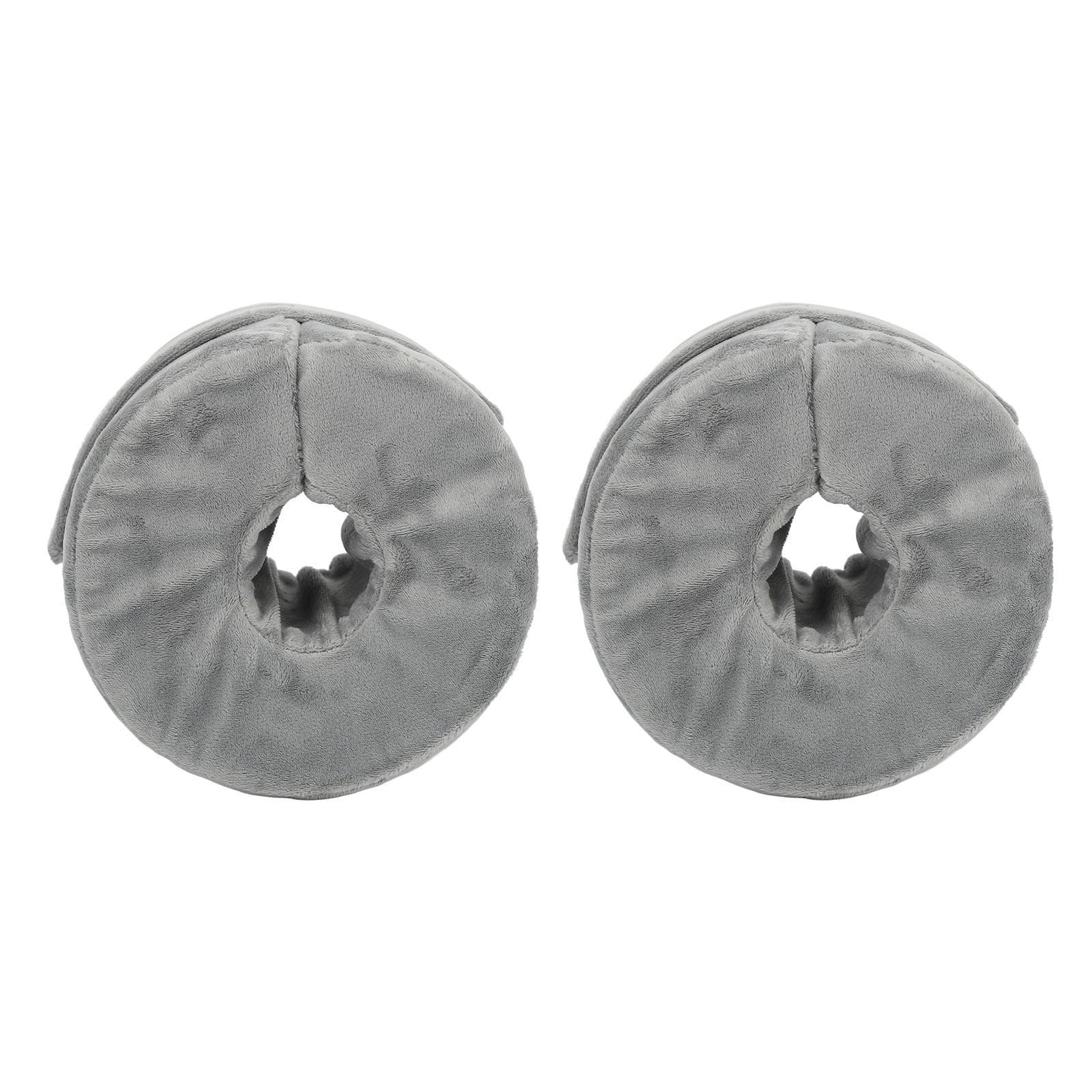 2pcs Foot Elevating Pillow Ankle Protector Foot Support Pillow Elevator Cushion Heel Pillow Grey